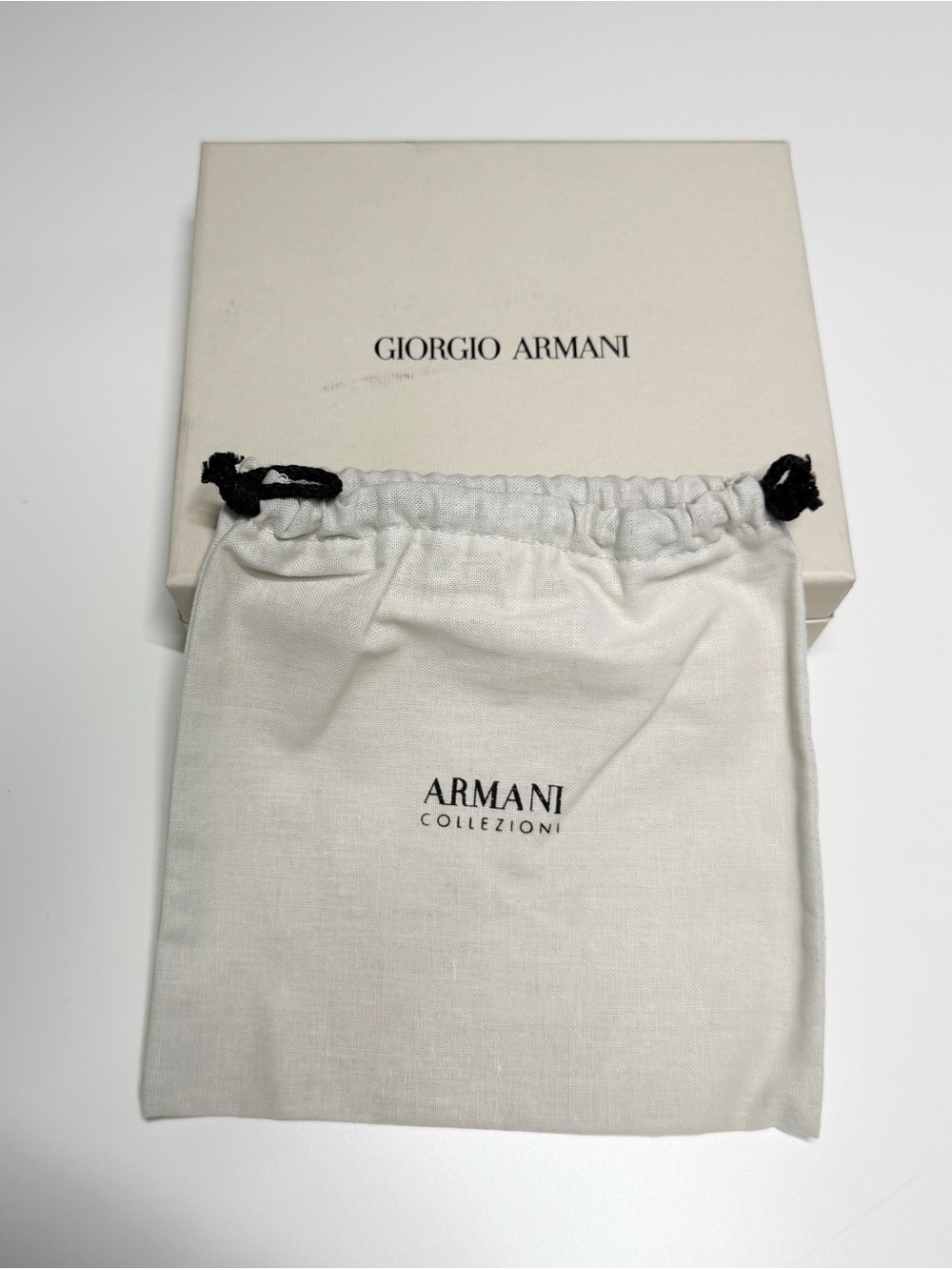 GIORGIO ARMANI Luxury Gift Box & Dust Bag Set- Box And Bag Only-Authentic